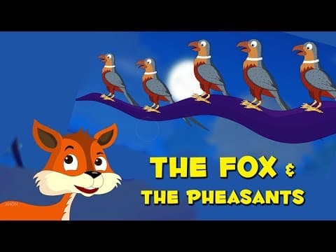 Short Stories For Kids | The Fox And The Pheasants | Baby Stories For Infants In English