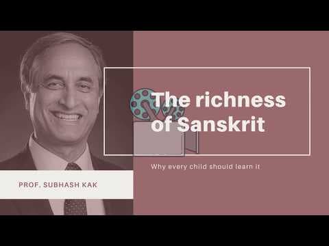 With Prof Kak on the beauty and richness of Sanskrit and why every child should learn it