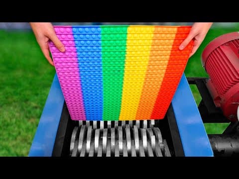 Shredding Giant POP IT | Best Experiments with Shredding Machine
