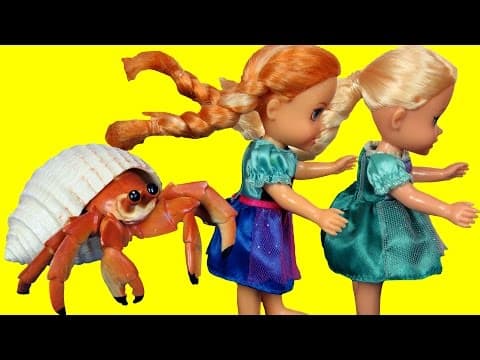 Toddlers ELSA & ANNA at Beach-Mystery Treasure-Shopkins