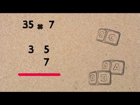 Short Multiplication 2 by 1 for kids