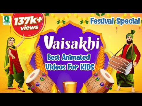 VAISAKHI INDIAN FESTIVAL | ANIMATED VIDEO FOR KIDS | PUNJAB FESTIVAL | 2023