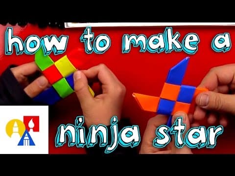 How to fold an origami throwing star