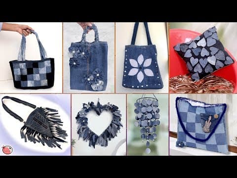Old Jeans Reuse Craft Ideas !!! DIY Old Clothes || Best Out of Waste