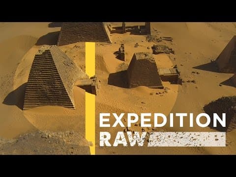 Amazing Drone Footage of Nubian Pyramids | Expedition Raw - YouTube