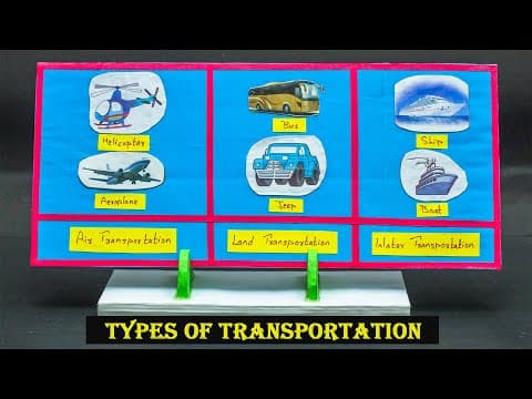 Science Projects | Types of Transportation