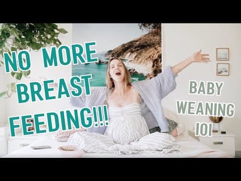Weaning my baby from breastfeeding (what i did + how to do it!)