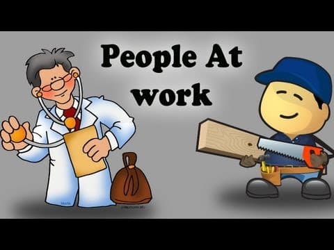 People at work - kids learning videos