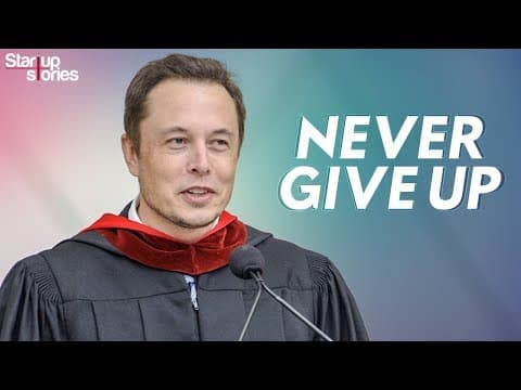 Elon Musk Motivational Video | Inspirational Speech | Never Give Up | Startup Stories