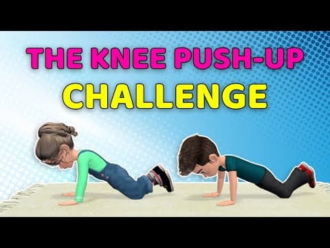 ARMS & CHEST EXERCISES FOR KIDS - 3-Day Knee Push-ups CHALLENGE