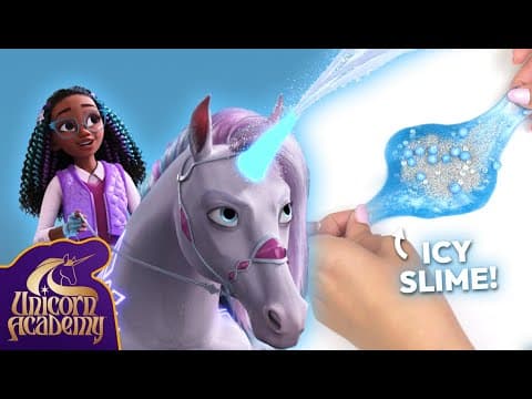 SATISFYING SLIME FOR KIDS! Icy, Crunchy, and Rainbow! 🌈 | Unicorn Academy