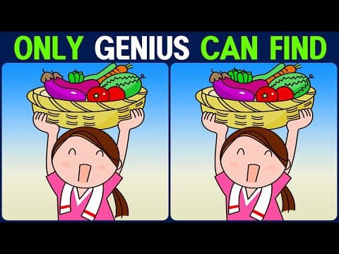 【Find the Difference】 If you've found them all, you're a genius!