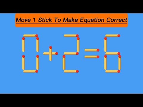 Matchstick puzzle | Brain Games #13 (2023)