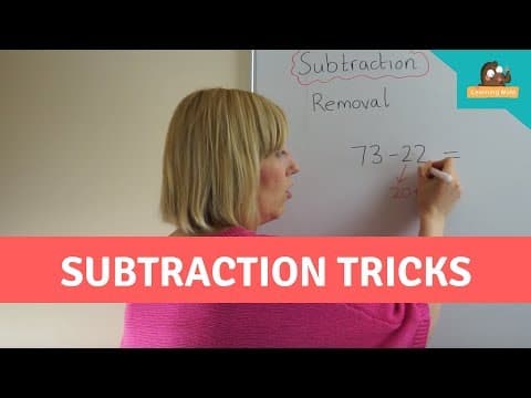 Subtraction for Kids - Removal Mental Math Strategy