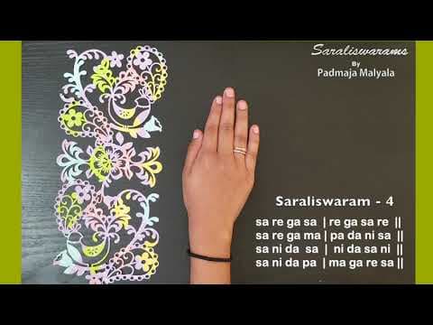 Carnatic music - learn saraliswaram 4