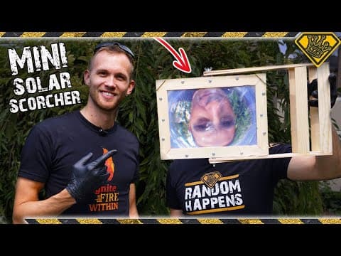 Powerful Desktop Solar Scorcher TKOR Shows You How To Make A Mini Solar Scorcher That Works