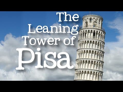 The leaning tower of pisa for kids- famous world landmarks for children