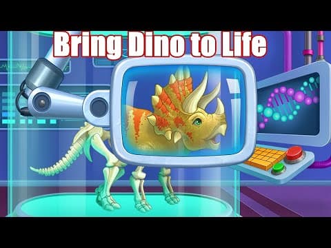 Bring Dino to Life - Find Dino Bones - Dinosaur & Car Games
