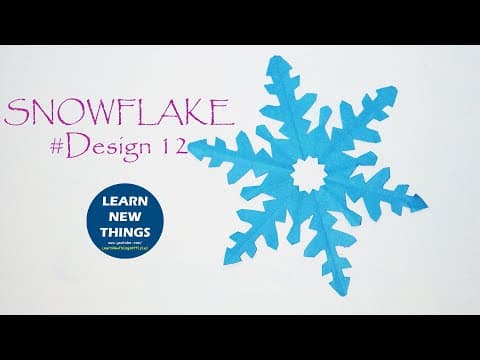 How to make snowflake in 5 minutes | Paper Snowflake #12 | DIY Christmas Decorations With Snowflakes