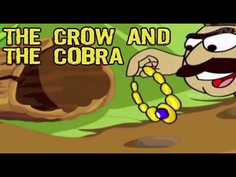 Short Moral Stories for Children | The Crow And The Cobra | Animated Grandam Stories
