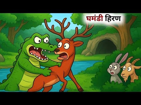 एक घमंडी हिरण की परिणाम की कहानी // Hindi Cartoon // Panchatantra Ki Kahaniyan