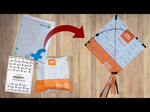 How To Make A Kite || Paper Kite || Homemade Patang || Easy Kite At Home