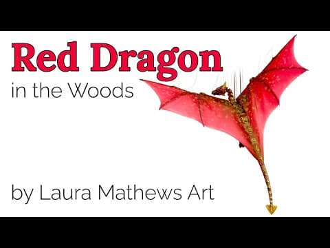 Red Dragon Flying in the Woods - YouTube