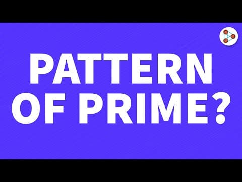 Pattern of prime?