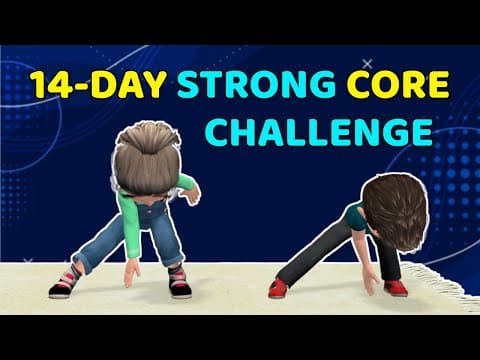 14-DAY STRONG CORE CHALLENGE: ABS EXERCISES FOR KIDS