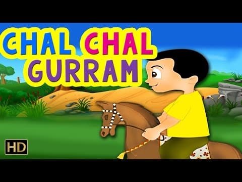 Top Telugu Rhymes - Chal Chal Gurram - Chinnari Chitti Patalu - Cartoon Nursery Rhyme for Kids