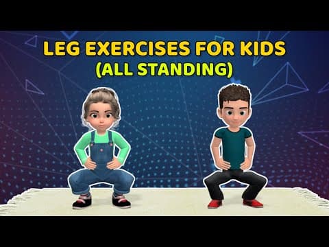 SUPER FUN STANDING LEG EXERCISES FOR KIDS | Kids Exercise