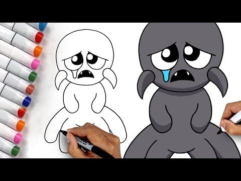 How To Draw Rainbow Friends  Rejected Gray