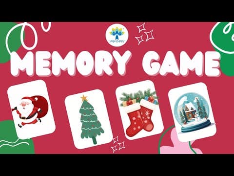 Fun Christmas Games for Kids | Yoga Memory Game for Kids | X'mas Special | Yoga Guppy