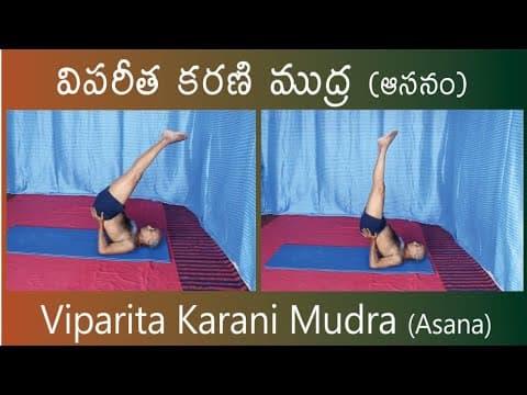 Viparita Karani Mudra(Asana) by Kuppi Reddy | Benefits of Viparita Karani Mudra(Asana)