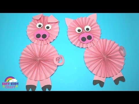 How to Make a Paper Pig | Year of The Pig Crafts for Kids