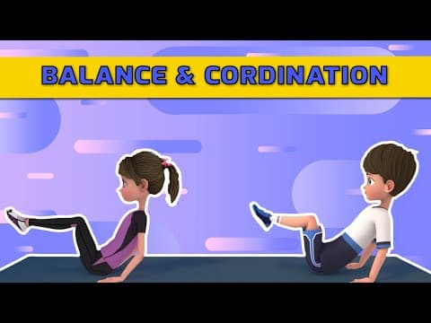 ENERGETIC BALANCE & COORDINATION EXERCISES FOR KIDS | Kids Exercise