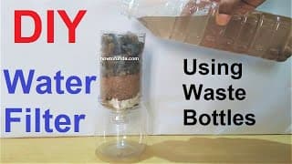 how to make water purifier-filter working model for science project using waste bottles