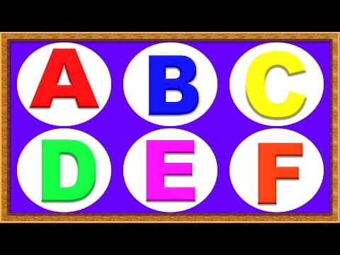 Toddlers learning alphabet - preschool learning alphabet a to z - kids learning alphabet - abc song