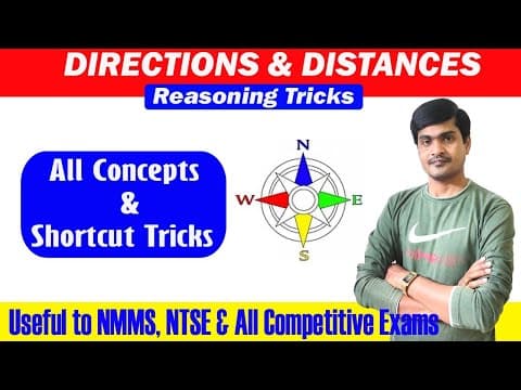 Directions & distances - reasoning tricks in telugu