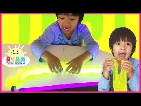 How to Make Glow in the dark slime Goo! Disney Cars Thomas Train Kinder Egg Surprise Toys