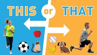 This or That Fitness Game Brain Break with Kids of STEEL
