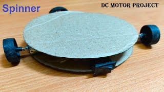 How to make spinner working model using DC motor | inspire award science project