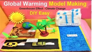 Global warming project model making easy | | geography project
