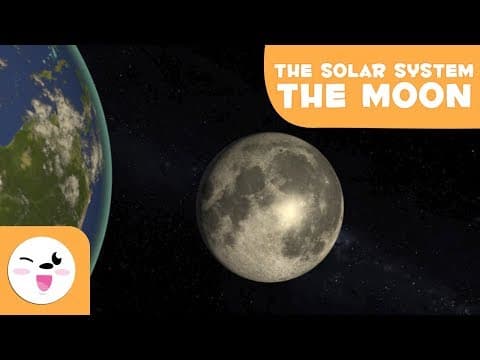 The Moon, the Earth's Satellite - Solar System 3D Animation for Kids