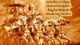 భగవద్గీత – మొదటి అధ్యాయం, పదకొండవ శ్లోకం