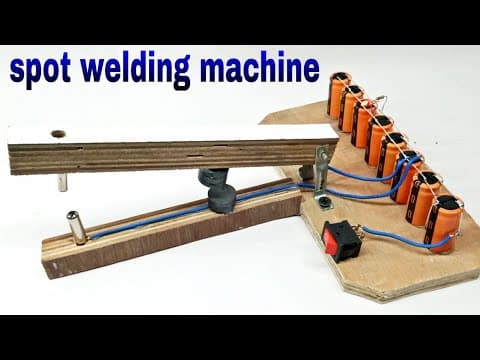 How to make spot welding machine using 12 volt battery