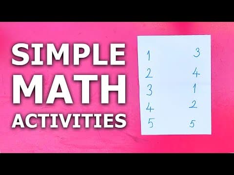 Diy simple math activities for preschool at home
