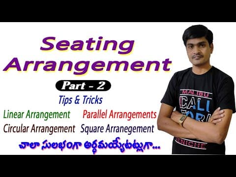 Best reasoning tricks in telugu - seating arrangement - part - 2 - tips & tricks