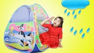 Hana Pretend Playing with Baby Doll Toy - Rain Rain Go Away Nursery Rhyme Song