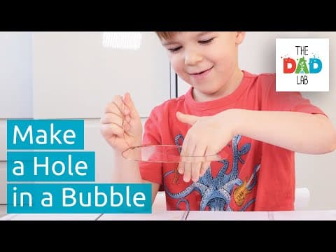 How To Poke A Soap Bubble Without Bursting It | Kids Science